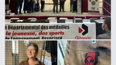 Aujourd’hui, Martine secrétaire depuis plus de 15 ans a reçu la médaille d’or 🏅d